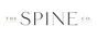 The Spine Co. logo in black serif text on a white background with a faint checkered pattern.