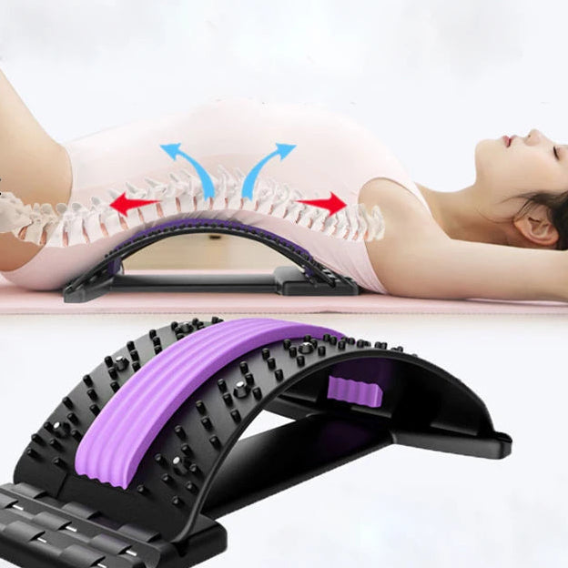 Back Stretcher for Back Pain Relief, Multi-Level Back Cracker Board, Lower and Upper Back Support for Herniated Disc